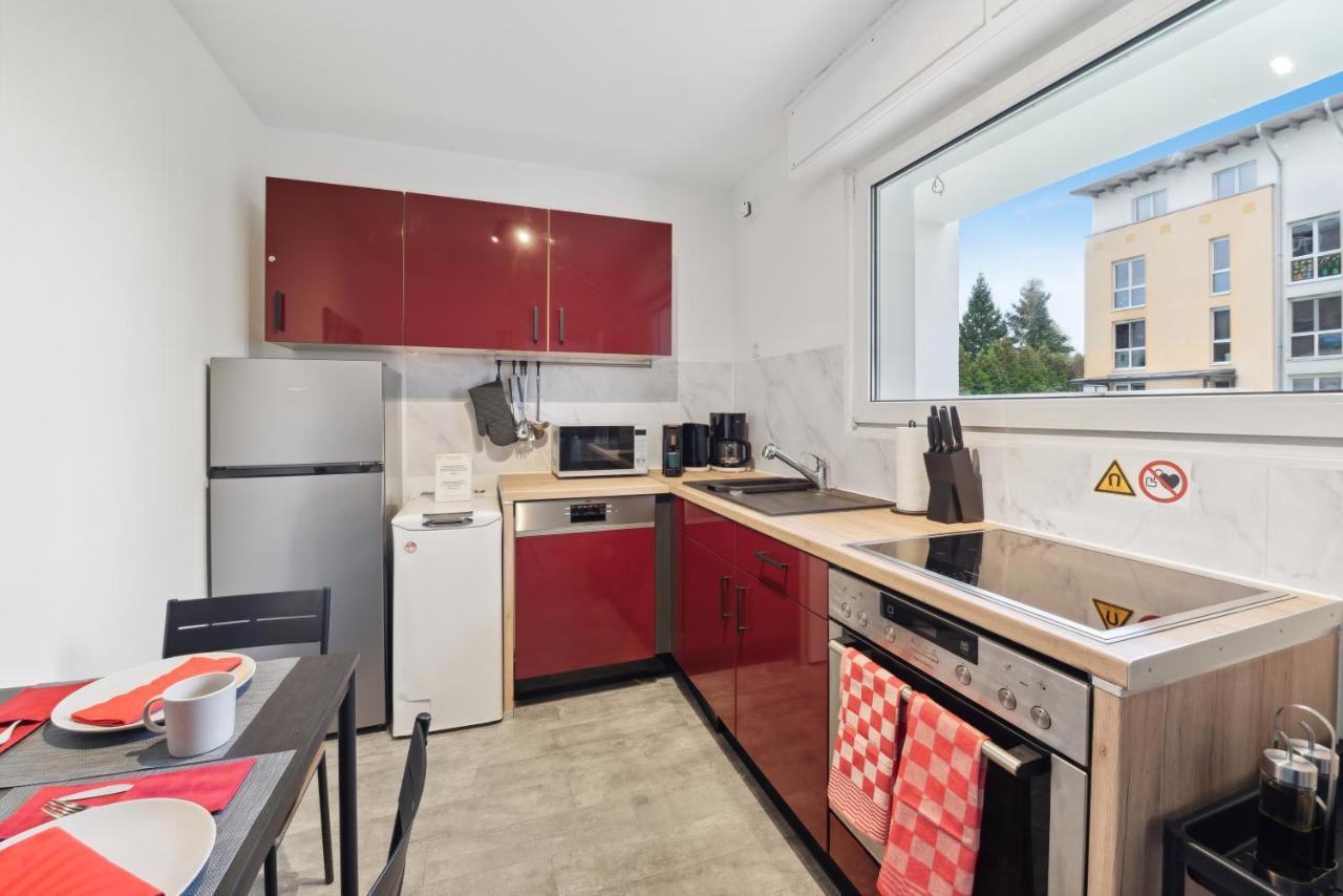 1 Zi. Wohnung, 34M², Parken, Messe Dus 杜伊斯堡 外观 照片