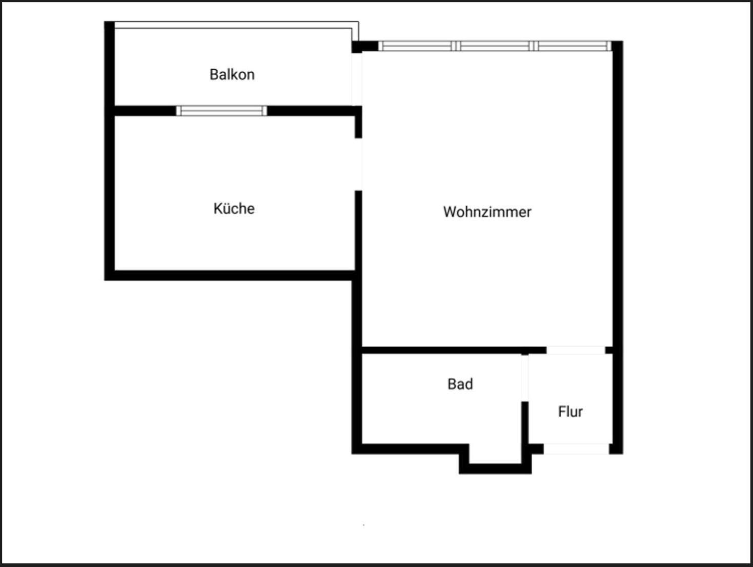 1 Zi. Wohnung, 34M², Parken, Messe Dus 杜伊斯堡 外观 照片